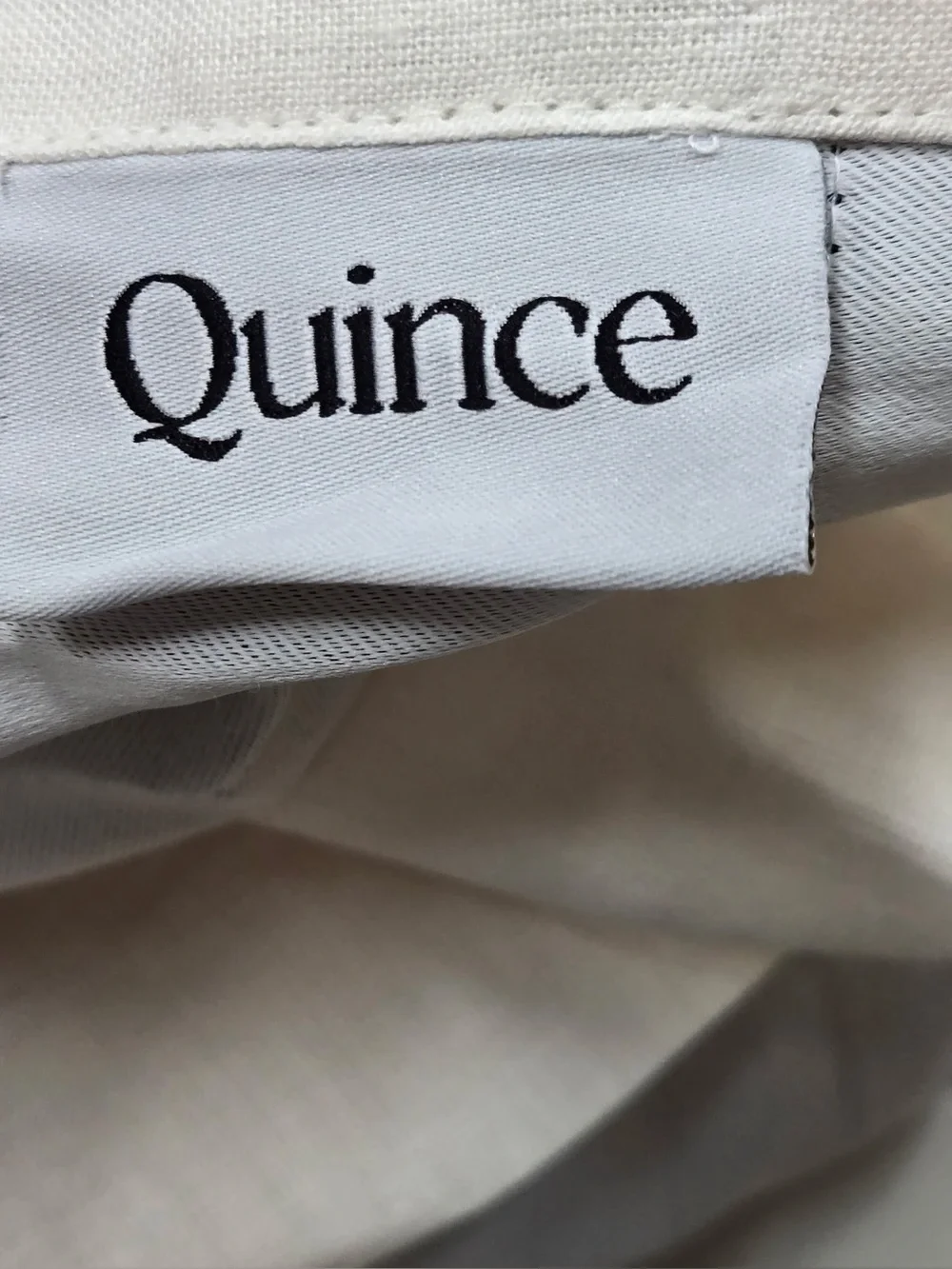 NWT QUINCE Set Of 2 48x84 European Linen True Blackout Curtains Cream 0677